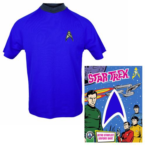 Star Trek: The Original Series Sciences Blue Retro Starfleet Uniform T-Shirt